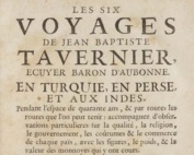 Tavernier voyages